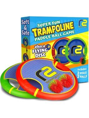 Bouncy Paddle & Ball Toss Game - Safe Foam Fun for Kids, Indoor/Outdoor Play